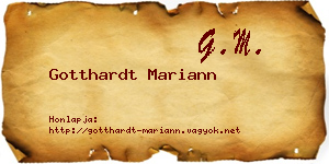 Gotthardt Mariann névjegykártya